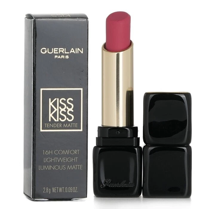 Guerlain Kiss Kiss 16H Comfort Ligero Luminoso Mate 219 Rosa Tender Foto 1 de 1