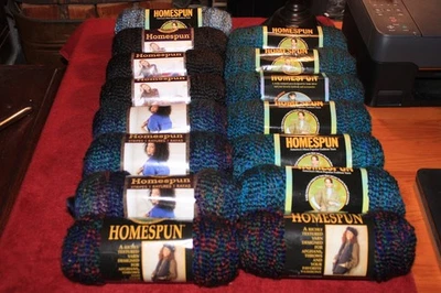 Lion Brand Homespun Yarn Lot of 15 Skeins 6oz Skeins - Image 1 of 4