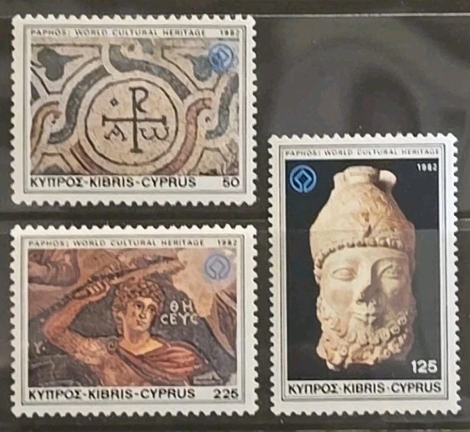 Cyprus Scott 581-583 UNESCO World Cultural Heritage Sites 1982 VF MNH - Image 1 of 1
