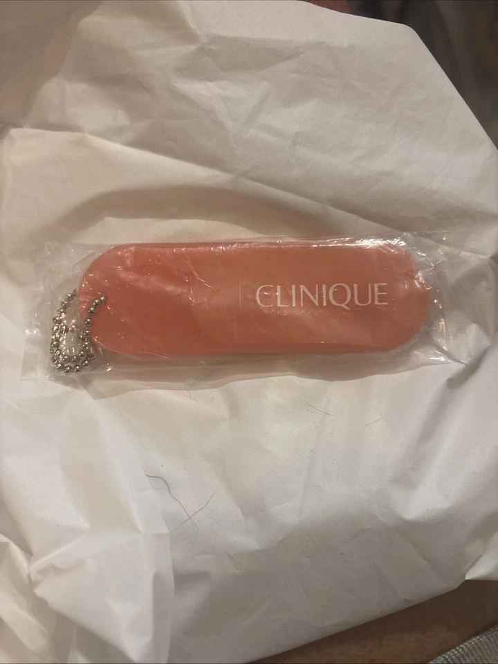 Clinique Mirrored Keychain New In The Bag Make Up Beauty Travel Purse Sized - Image 1 of 3