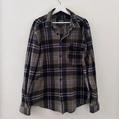 Billabong “Adventure Division” Mens Long Sleeve Plaid Flannel Shirt - Size Large - image 1 of 4