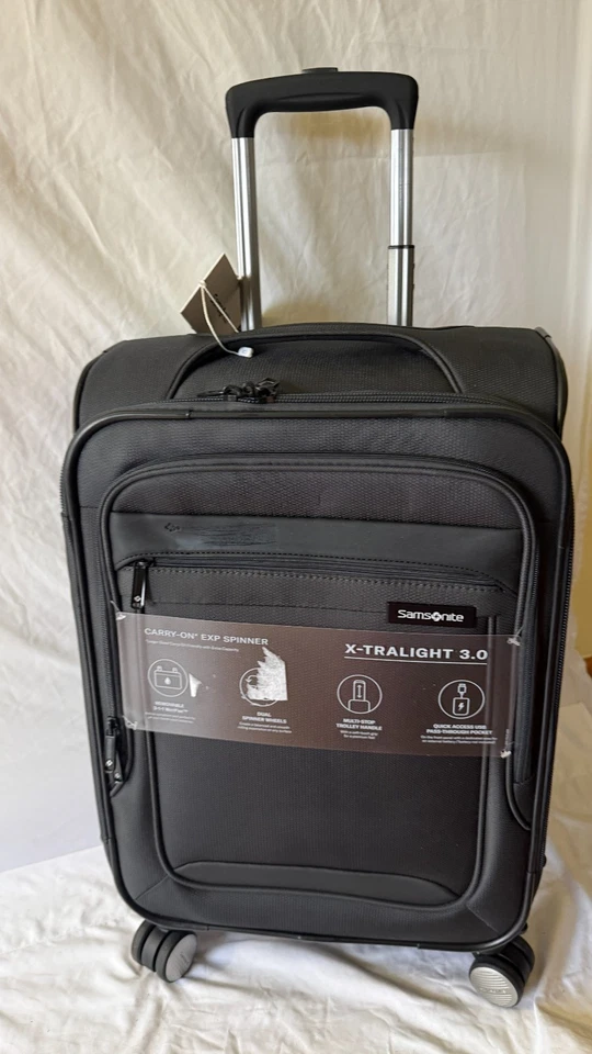 $359 SAMSONITE X-Tralight 3.0 21" Carry-On Spinner Spinner Luggage USB Gray - Image 1 of 4