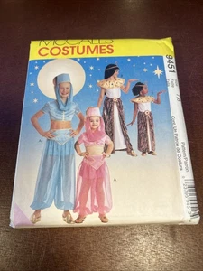 MCCALL'S SCHNITTMUSTER UNGESCHNITTEN KOSTÜME 9451 KINDER 7, 8 GENIE CLEOPATRA ÄGYPTER - Bild 1 von 3