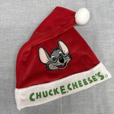 Chuck E. Cheese Navidad Vacaciones Santa Sombrero Gorra Niños  Foto 1 de 4