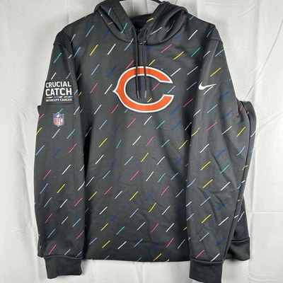 Sudadera con capucha suéter Chicago Bears Nike Crucial Catch para hombre XL 2021 NFL Foto 1 de 4
