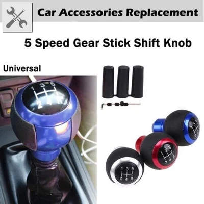 Pomo de Palanca de Cambios de Aleación de Aluminio Y Cuero para Automóviles - Imagem 1 de 4