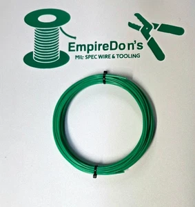 16 AWG Mil-Spec Wire (PTFE) Stranded Silver Plated Copper,  Grn 25 ft - Picture 1 of 1