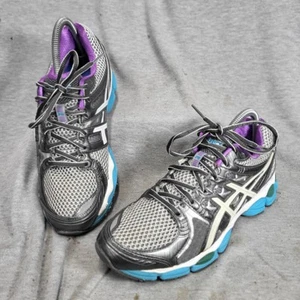 Asics Gel Niimbus 14 Running Shoes Womens 8.5 EU 40 Purple Grey Blue T291N - Picture 1 of 7