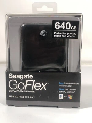 Seagate GoFlex Ultra-Portable External Hard Drive USB 2.0 640 GB 9ZF2A3-570 - Image 1 of 4