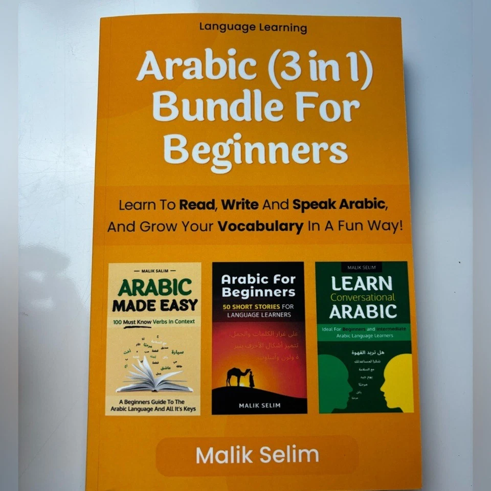 Malik Salim Arabic 3 in 1 bundle for beginners paperback book - Image 1 of 4