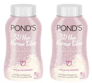 2 x 50g PONDS 3D Hya Korean Glow Translucent POWDER Oil Spot Blemish Control - Picture 1 of 7