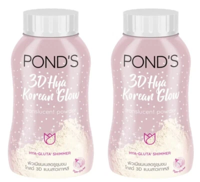 2 x 50g PONDS 3D Hya Korean Glow Translucent POWDER Oil Spot Blemish Control - Image 1 of 4