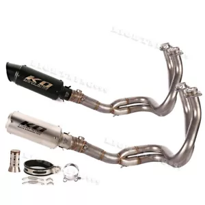 Tubo de cabecera + silenciador de escape para Kawasaki Ninja 650 Z650 2012-2023 Z650RS 2022 - Imagen 1 de 12