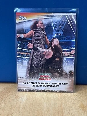 2019 Topps WWE SummerSlam #54 The Deleters of Worlds Win the Raw Tag Team - Image 1 of 2