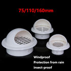 PVC Exterior Wall Ventilation Cap Hood Cowl Pipe Fittings 75/110/160mm Windproof