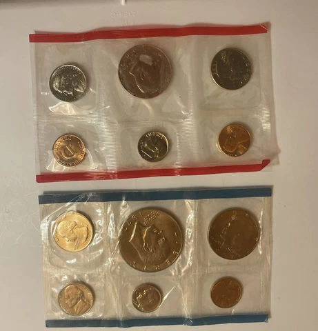 Lot of Two US Mint Proof Sets 1977 & 1985 Cover