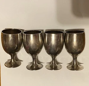 Vintage Leonard E.P.N.S. Silverplated Shot Cups Set Of 4 - Picture 1 of 4