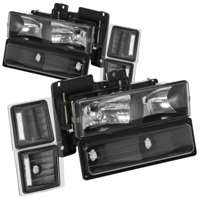 Conjunto de faros para Chevy Tahoe Silverado Blazer C1500 1992-1999 5,7 L 6,5 L Foto 1 de 4