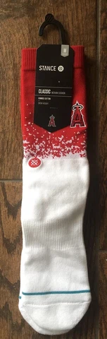 Los Angeles Angels Stance Dip Socks - Red/White Medium 6-8.5 Cover
