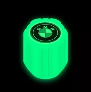 8 pieces of BMW Luminous phosphorescent green tire valve Cap - Picture 1 of 8