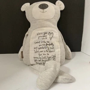 DEMDACO Bless You Precious Child Poetic Threads Teddy Bear Plush Stuffed 23” - Picture 1 of 12