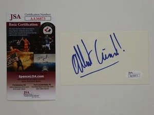 Prinz Albert Grimaldi II von Monaco handsignierte 3x5 Karteikarte signed JSA COA - Bild 1 von 2