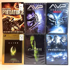 6 ALIEN & PREDATOR MOVIES (DVD Lot) Action Adventure Horror Sci-Fi Thriller - Imagen 1 de 20