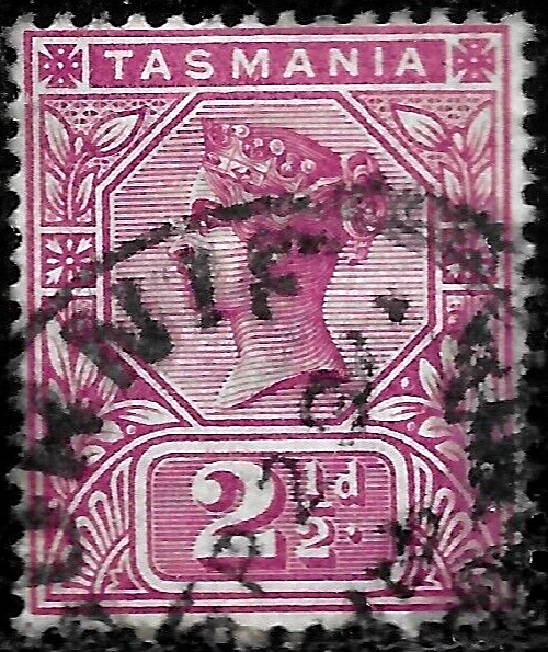 1892 Australia Tasmania Sc77 Used.   VF - Image 1 of 1