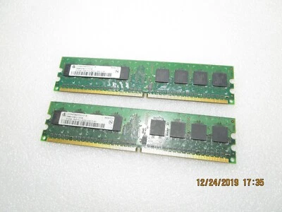 2x INFINEON 2x512MB 1Rx8 PC2-4200U-444-11-A1 DESKTOP MEMORY HYS64T64000HU-3.7-A - Image 1 of 2