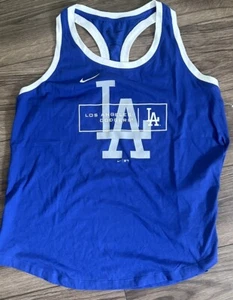 NWOT Los Angeles Dodgers L.A. Nike Women's Blue Team Tank Top SIZE X-Large XL - Picture 1 of 4