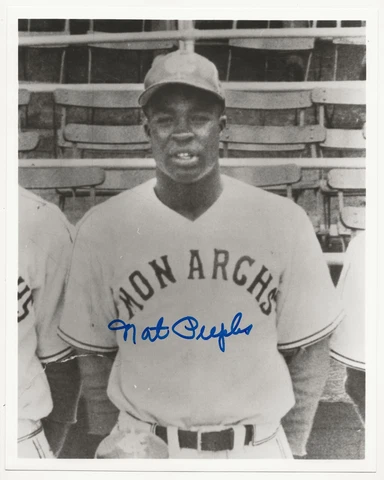 Nat Peeples Kansas City Monarchs, Negro Leagues baseball signed 8x10 photo Cover