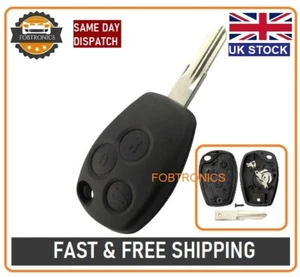 LLAVERO DE 3 BOTONES CON HOJA VAC102 PARA RENAULT CLIO MODUS LAGUNA MEGANE + LOGOTIPO - Imagen 1 de 3
