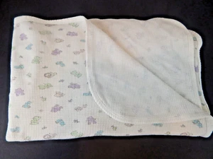 VTG Gerber Safari Animals Thermal Waffle Cotton Baby Safari Animal Blanket 36x29 - Picture 1 of 6
