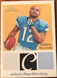2009 Topps National Chicle Relics Derrick Williams NCRDW Detroit Lions - Picture 1 of 2