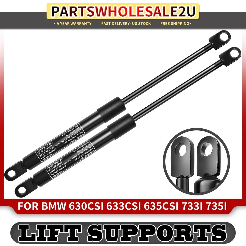 Nuevo Juego de 2 Soportes de Elevación de Capó Amortiguador para BMW E23 E24 633Csi 635CSi 733i  Foto 1 de 4