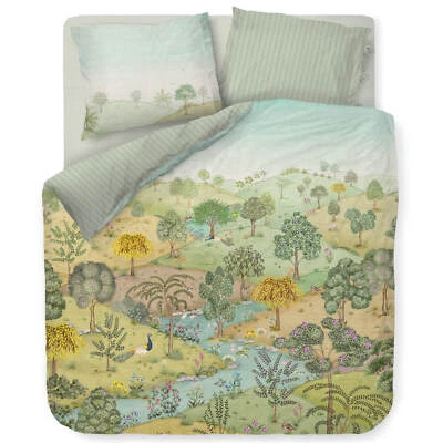 Biancheria da letto paesaggio fiori pip studio cabrera verde percalle pavone fiori fiume - Immagine 1 di 4