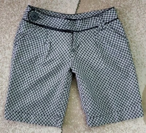 TRF Womens Wool Blend Shorts Black/White Zara Size 4 - Picture 1 of 5