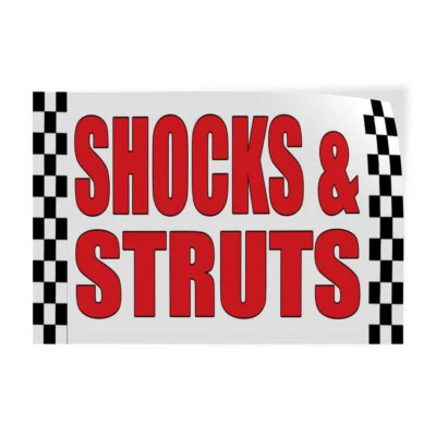 Calcomanías Adhesivas Amortiguadores y Puntales Coche Carrocería Taller Reparación Vinilo Tienda Letrero Etiqueta Foto 1 de 4