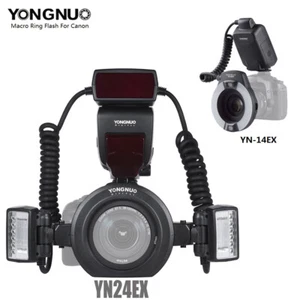 YONGNUO YN24EX E-TTL LED Marco Ring Flash Speedlite Light for Canon 5D 6D 7D - Picture 1 of 10