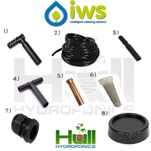 IWS System Spare Parts Fittings Hydroponics 16mm Flood and Drain parts Pipe - Picture 1 of 1