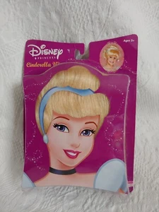 Unused Unopened Disney Princess Cinderella Wig Blond Blue Ribbon Updo - Picture 1 of 5