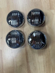 New Garton Pedal Car Chrome Delux Hub Cap Set 4 - Picture 1 of 2