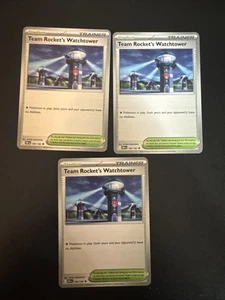 3x Team Rocket's Watchtower 180/182 x3 - Destined Rivals - Juego de cartas coleccionables Pokémon - Imagen 1 de 1