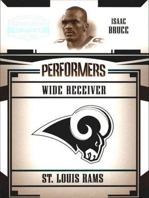 2005 Donruss Gridiron Gear Performers Silver Holofoil #23 Isaac Bruce /250 FB - Image 1 of 2