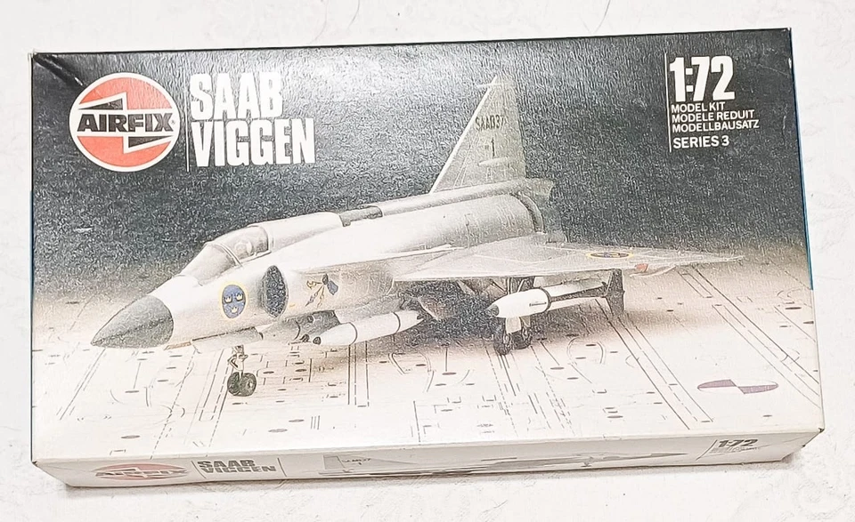 Airfix Saab Viggen. Scala 1/72. Completo. Mint boxed. Rare - Immagine 1 di 3
