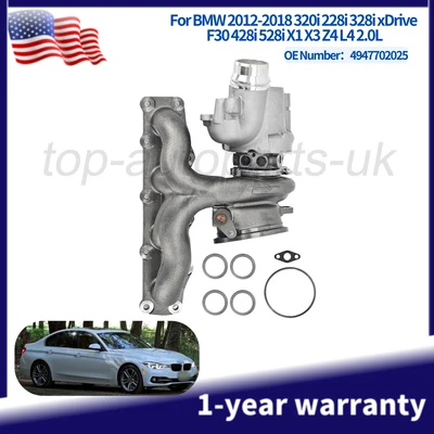 Turbocompresor para BMW X1 X3 X4 Z4 320i 228i 328i xDrive F30 428i 528i 2.0T Foto 1 de 4