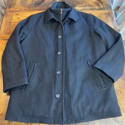 Abrigo de lana Johnston & Murphy para hombre talla grande Foto 1 de 4