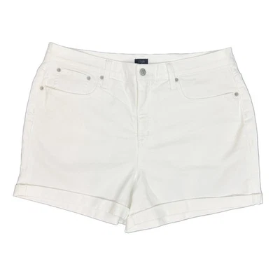 J.CREW Classic Denim Short 32 Optic White Wash 5” Folded Cuff Jean B28 - Image 1 of 4