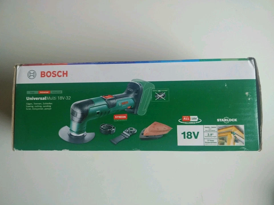 Bosch UNIVERSALMULTI 18V-32 P4A 18v Cordless Oscillating Multi Tool No Batteries - Image 1 of 4