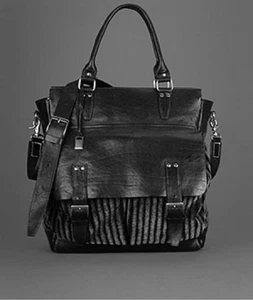 $2298 John Varvatos Collection Corded Bag with Strap - Picture 1 of 9